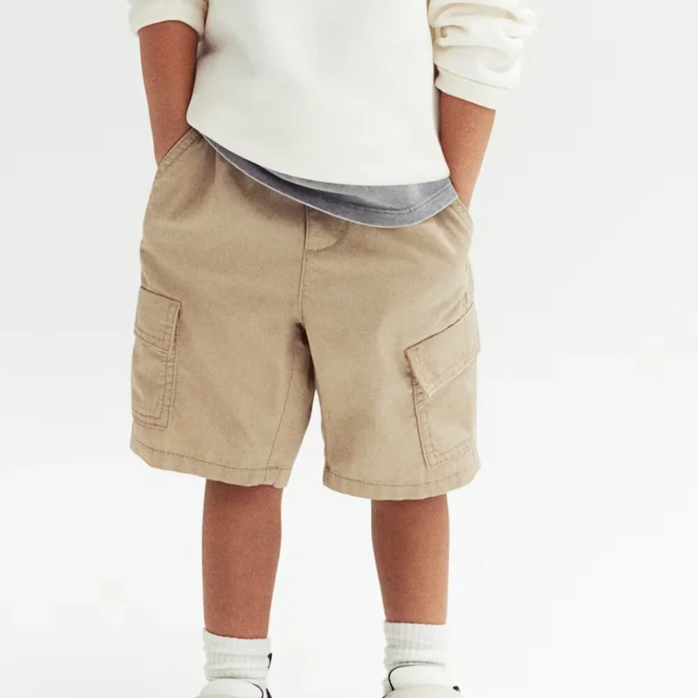 H&M Beige Twill Cargo Shorts/NWT/2T & 5T